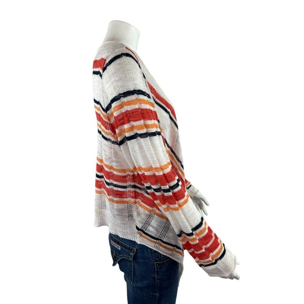 Torrid Striped Cardigan Sweater 1 1X Lightweight Long Sleeve - Picture 2 of 8